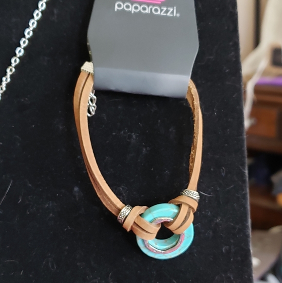 Paparazzi Fashion Fix 4pc Set - Simply Santa Fe 💙 Turquoise and Silver - Picture 4 of 10